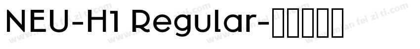 NEU-H1 Regular字体转换